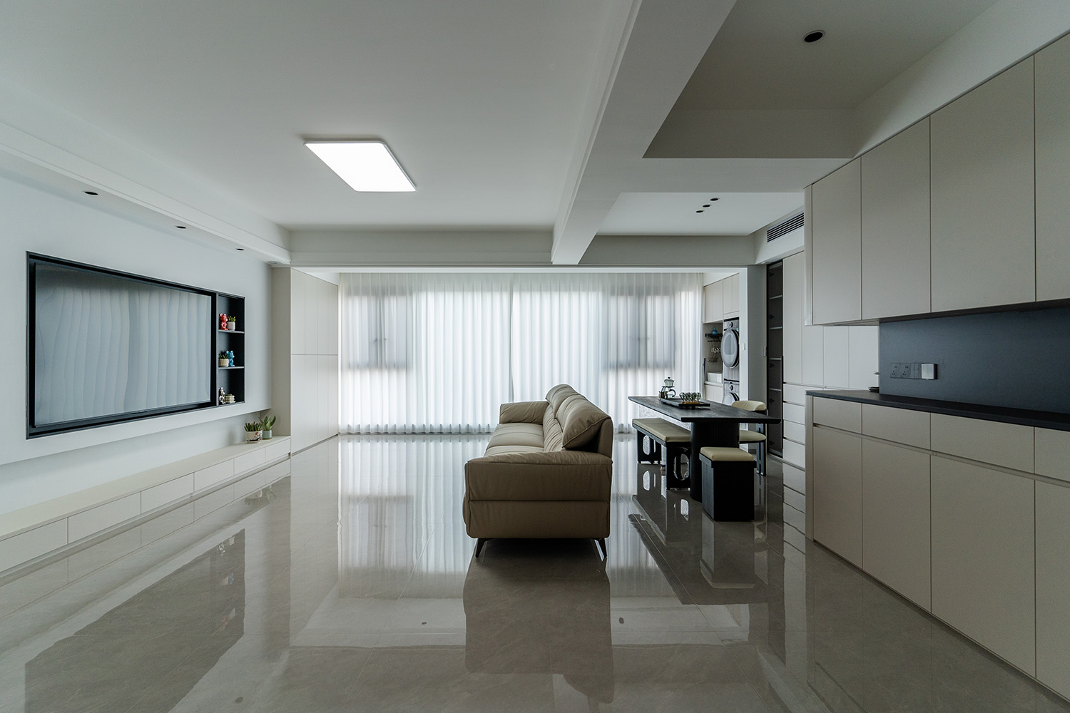 株洲家博整裝中海譽園130㎡現(xiàn)代風格裝修賞析